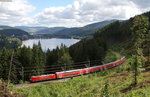 146 112-8 und 218 105-5 auf Testfahrt bei Bärental 20.6.16