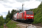 146 112-8 und 218 105-5 auf Testfahrt bei Bärental 20.6.16