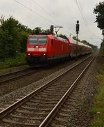 146 117-7 mit einem RE nach Münster Hbf in Bösensell. 11.8.2016