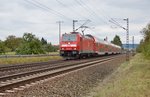 146 245-6 passiert als RE Himmelstadt am 13.10.16 um weiter in Richtung Frankfurt/M.