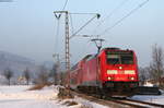 146 216-7 mit der RB 17209 (Freiburg(Brsg)Hbf-Neustadt(Schwarzw)) bei Kirchzarten 26.1.17