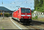 146 207-6 von DB Regio Baden-Württemberg als RB 19255 von Stuttgart Hbf nach Ulm Hbf steht im Bahnhof Geislingen(Steige) auf der Bahnstrecke Stuttgart–Ulm (Filstalbahn | KBS 750).
Der Zug hat hier einen planmäßigen Aufenthalt von 16 Minuten zwecks Überholungen des Fernverkehrs.
[26.7.2019 | 17:33 Uhr]