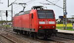 DB Regio AG - Region NRW, Düsseldorf, Fahrzeugnutzer: Verkehrsbetrieb Express-Netz NRW, Düsseldorf mit ihrer  146 004  (NVR:  91 80 6146 004-7 D-DB ) Richtung Dessau am 09.04.24 Höhe
