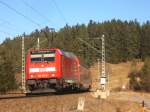 RE 4708 mit Schublok 146 234-0 am km 79,6 9.2.08