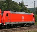 146 234-0 schiebt den IRE 4714 am km 69,0 25.6.08. Sie hat nun auch schon die neue UIC Nummer bekommen und zwar: 9180 6 146 234-0 D-DB