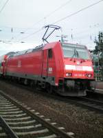 BR 146 hngt an einem RE nach Karlsruhe.24.01.2009 Rastatt