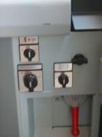 Hier ist die Steuerung der Notbremsberbrckung und des Scheibenwischers einer 146 zusehen.