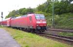 Am 16.05.2005 fuhr der RE1 in Stolberg(Rheinland) ausserplanmig an Gleis 43 ein.