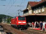 146 228-2  St.Georgen(Schwarzw)  rangiert zur Tazufe. St.Georgen 11.7.10