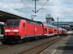 146 247 steht am 23.03.11 mit dem RE 4109 nach Nrnberg im  Sumbarcher  Hauptbahnhof.