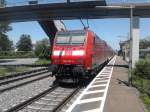 Am 28.05.2012 kam 146 109-4 mit einem RE in Orschweier an.