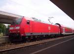 146 101-1 als RE 70 (Bielefeld-Braunschweig) heute am 27.06.2006 in Minden(Westf)