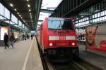 146 216-7 am 01.03.2013 im Stuttgarter Hauptbahnhof.