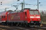 Db Lok 146 115-1 beim Badischen Bahnhof in Basel.