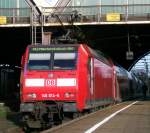 146 014-6 in M´gladbach Hbf als RE 2 nach Mnster(Westf) Hbf.