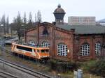 Bahnbetrieb Gera BBG, 155 111-8 ( 9180 6155 111-8 D-GERA ) abgestellt in Gera am 8.2.2026