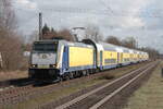 146 512 fuhr am 27.03.2026 mit ihrer RB41 nach Bremen Hbf in den Bahnhof Sottrum ein.