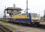 146 522-8 schiebt ihren Zug Richtung Berlin aus dem HBF Leipzig 28.10.2009