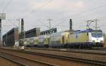 ME 146-07 am 18.10.10 mit Metronom nach Hamburg Hbf in Hamburg-Sderelb