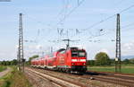 146 115-1 mit dem RE 17035 (Offenburg-Basel Bad Bf) bei Niederschopfheim 15.5.17