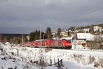 146 236-5  Schwarzwaldbahn Erlebnispfad/Triberg  mit dem RE 4723 (Karlsruhe Hbf-Konstanz) bei Sommerau 15.1.19