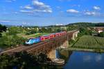 146 245 mit einem RE am 11.09.2019 bei Regensburg-Prüfening.