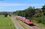 146 229-0  Europapark  mit dem RE 4729 (Karlsruhe Hbf-Konstanz) bei Kirchdorf 12.6.20