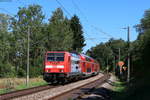 146 230-8  750 Jahre Radolfzell  mit dem RE 4721 (Karlsruhe Hbf-Radolfzell) bei Villingen 20.8.20