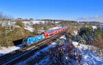 146 246 mit einem RE am 12.02.2021 bei Laaber.