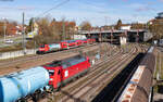 146 231-6  Heimattage Radolfzell  mit dem RE 4715 (Karlsruhe Hbf - Konstanz) bei der Einfahrt Villingen 4.4.23  