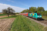 DB Regio SOB Elektrolok 146 247  Joblok: Ein Arbeitsplatz in meiner Nähe   von Landshut Richtung Regensburg am 29.04.26 bei Artlkofen.