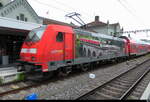 DB - Lok 146 238-1 mit Werbung i, Bhf. Konstanz am 03.07.2026
