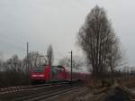 146 231-6  Triberger Wasserflle  mit RE 4712 Konstanz - Karlsruhe Hbf zwischen Radolfzell und Bhringen. 29.11.09