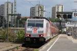 146 227-4 mit einem RE bei der Einfahrt im Stuttgarter Hbf am 25.07.2009