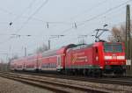 146 114-4 schob am 29.03.2013 einen RE vo Basel SBB nach Offenburg.