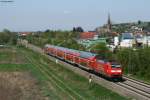 146 110-2  Baden-Wrttemberg erfahren  mit dem RE 26517 Offenburg-Basel Bad Bf bei Teningen.