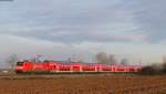 146 116-9 mit dem RE 26511 (Offenburg-Basel Bad Bf) bei Riegel 15.1.14