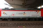 DB 146 008  Damit Deutschland vorne bleibt  mit RE2 in D�sseldorf Hbf, April 2014.