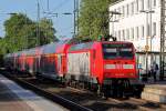 146 008 mit RE 2 nach Düsseldorf Hbf.