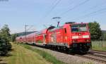 146 235-7  600 Jahre Konzil  mit dem RE 5341 (Offenburg-Schliengen) bei Kollmarsreute 13.6.14