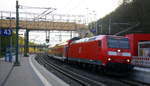 146 121-9 DB  kommt aus Richtung Aachen-Hbf-Aachen-Rothe-Erde-Eilendorf mit dem RE1 aus Aachen- Hbf nach Hamm-Westfalen-Hbf und hält in Stolberg-Hbf-Rheinland und fährt in Richtung