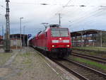 Am 31.10.2017 kam die 146 009 mit dem RE aus Richtung Magdeburg nach Stendal und fuhr weiter in Richtung Uelzen.