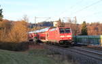 146 201 mit RE Stuttgart-Ravensburg am 21.11.2020 bei Westerstetten.