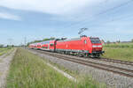 146 019-5 schiebt RE 30 in Richtung Halle/S.