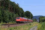 146 253 mit dem RE 4521 (Fulda-Frankfurt(Main)Hbf) bei Kinzighausen 18.7.21