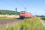 146 261-3 ist am 21.07.2021 als RB nach Fulda unterwegs,bei Kerzell.