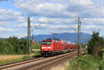 146 233-2  Donaueschingen  mit dem RE 4748 (Freiburg(Brsg)Hbf - Offenburg bei Köndringen 10.6.22