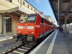 DB 146 024 mit dem RE 4844 nach Uelzen, am 19.07.2022 in Magdeburg Hbf.