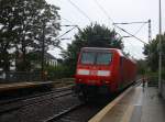 Ein Nachschuss von der 146 001-3 DB fährt als Lokzug von Aachen-Hbf nach Düsseldorf-Hbf.