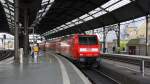146 026 DB  steht mit dem RE1 im Bahnhof Aachen bereit zur Abfahrt nach Hamm-Westfalen.